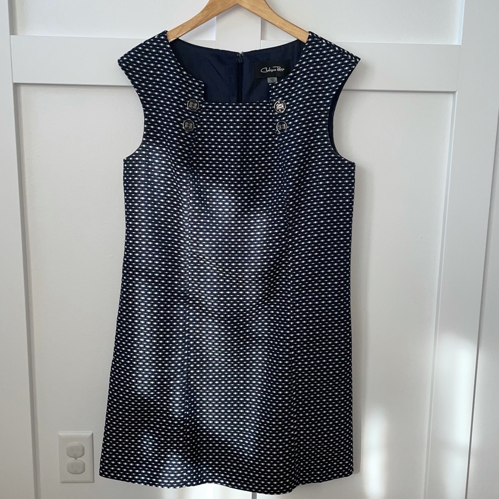 Chelsea Rose Navy & White Dress